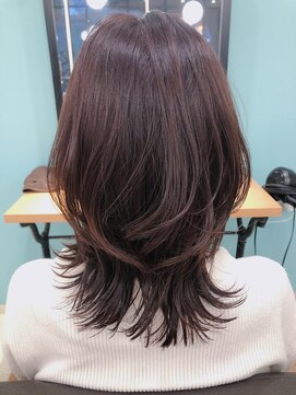 カフカヘア 吉祥寺店(kafka hair) 【miles 吉祥寺】飯澤香織  レイヤーロブ×ピンクアッシュ