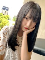 ワンス(Once)&nbsp;Once ナチュラルストレート 韓国風 暗髪ロング 透明感 by.KOHEI