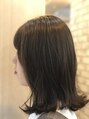ルート(Route)&nbsp;初カラーは自然な明るさに♪切りっぱなし感を残した外ハネstyle!