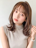 うるツヤ艶感ナチュラルカール前髪似合わせカット#300d0906