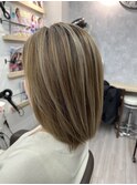白髪ぼかしハイライト