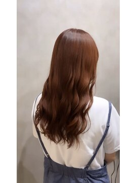 ロウ 町田(ROW) オレンジブラウン×ロングレイヤー