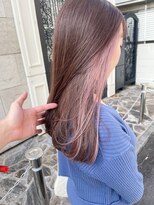 エミス バイ メルト 吉祥寺(emis by melt)&nbsp;【堀惠】インナーカラーイヤリングカラーラベンダーロング