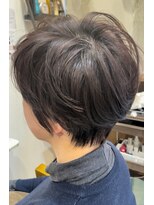 ヘアーズ ロッソ(hair's ROSSO) SHRT BOB × GRAY PEARL [３０代４０代50代]