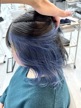 ザ アクネ 岡崎竜美丘店(THE ACNE) *インナーカラー/サファイヤブルー/ブリーチ