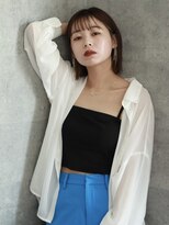 ルー(Luu)&nbsp;インナーカラー切りっぱなしボブ神戸/東灘/住吉/摂津本山/岡本