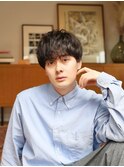 ナチュラルマッシュシースルーマッシュ刈り上げニュアンスパーマ