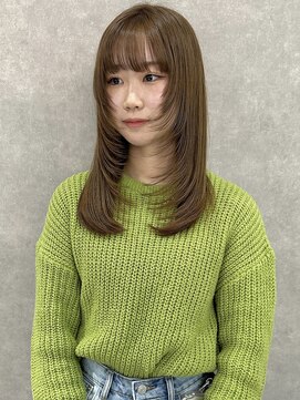 ムード タテマチ(mood tatemachi) ワンブリーチのベージュ×レイヤーカット☆