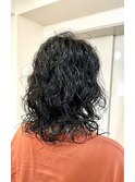 黒髪×ニュアンスパーマ