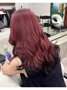 ソソ(soso) 【soso カンナ】ボルドー×ブラック エンドカラーデザイン