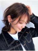 ●大人可愛い30代40代50代小顔マッシュショートボブウルフカット