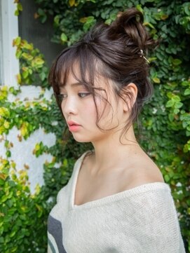 ビーウェイブ いわき(BE WAVE) 無造作お団子ヘア