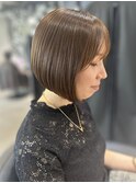 【似合わせボブ】マロンベージュ/髪質改善/刈り上げボブ