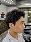 スパイキーショートピンパーマ