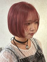 ビスクヘアデザイン(bisq hair design)&nbsp;ピンクブラウン　艶髪　髪質改善　韓国風　顔まわり　顔周り