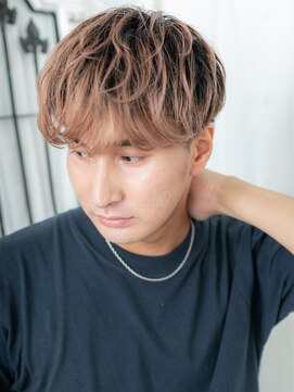 モッズヘア メン 新所沢店(mod's hair men) 20代30代ハイトーンカラーいかつめマッシュパーマd新所沢