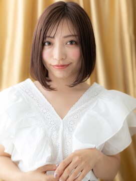 カバーヘア ブリス 上尾西口店(COVER HAIR bliss) □グレージュアッシュ美髪前下がりボブディ403上尾20代30代40代