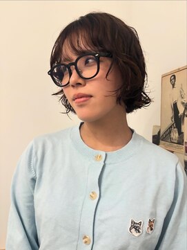 ニーム(nimes) kaon  ボブパーマ　顔まわりレイヤーボブ