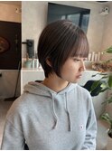 ショート/ショートボブ/グレージュ