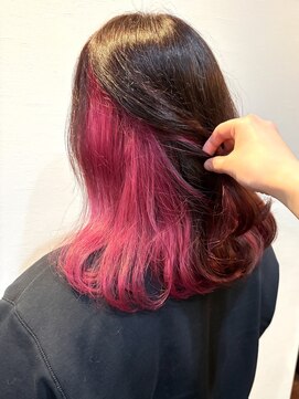 ヘアーデザイン アズール(Hair Design Azur) 【Azur】inner × vivid pink