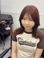 ゴウトゥデイシェアサロン 町田店(GO TODAY SHAiRE SALON) くびれレイヤー×カシスレッド