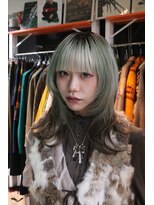 アンブル リュクス 池袋(amble luxe)&nbsp;ミントデザインカラー×レイヤーロング
