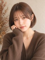 ノイ(neu) ショートボブ/丸みボブ/ボブ/デザインカット/似合わせ/透明感
