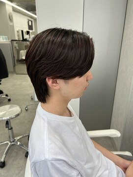 ロエ 元町店(Loe) 2wayシースルマッシュ/メンズカット/センターパート/元町石川町