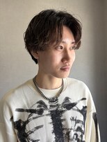 パロエッグ(PALO egg)&nbsp;韓国風センターパート×ニュアンスパーマスタイル
