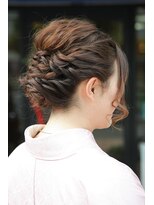 ヘア クチュール ミヨ(HAIR COUTURE MIYO) 訪問着　アップスタイル