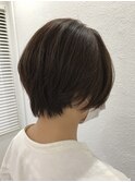 ★癖を活かしたショートボブ★ラベンダーカラーで艶感を★
