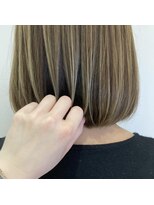 ネオヘアー 曳舟店(NEO Hair)&nbsp;筋感ハイライト×マットアッシュ/曳舟ダブルカラー髪質改善