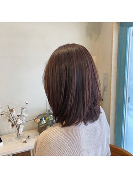 ターコイズ(Turquoise) ゆるふわセミディ×アッシュベージュ