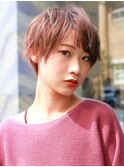 【La fith】ピンクベージュ×マッシュショート