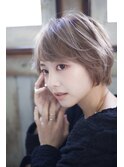 大人可愛い20代30代40代黒髪Aライン丸みボブ