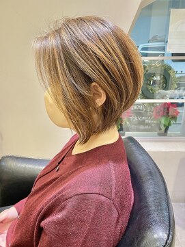 シェル 国分寺(shell) グレージュカラー/ボブウルフ/黒髪/ココアベージュ