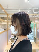 スピン ヘアー 烏丸店(Spin hair) インナーカラー×ふんわりボブ