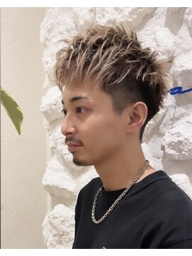 モアナ バイ ヘッドライト大宮店(Moana by HEADLIGHT) Moana【大宮】#刈り上げショート#メンズカット#アッシュ#短髪