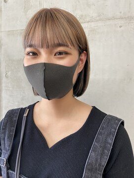 ソルトウォーター(SALT WATER) アンブレラカラー　ワンレンボブ　小顔