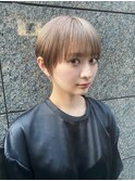 丸みショート、コンパクトショート、大人可愛い、ワイドバング