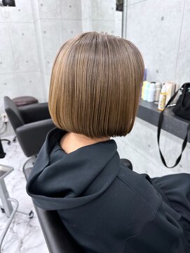 エンディアリング 東銀座(Endearing) 黒髪/グレーベージュ/レイヤーロング/前髪パーマ/銀座/東銀座