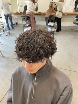 ヘア サークル ジープ 石井店(hair circle geep) メンズ波巻きプードルパーマ