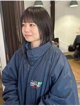 ミスターグッドモーニング(MR.GOOD MORNING) オフブラックの黒髪×フルバング