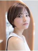 大人かわいい前髪セシルカットココアブラウンフリンジウェーブ
