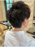 波巻きパーマ