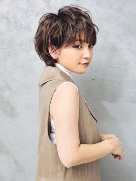 ヘアーサロンソシエ 海老名店 ハイライト/無造作ショート［海老名/海老名駅］