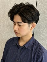 ニアウ 太田店(Niau)&nbsp;ジェントルショートニュアンスパーマメンズパーマセンターパート