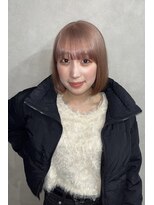 アルレン(Allen)&nbsp;ピンクベージュ　ボブ　宇都宮　レディース