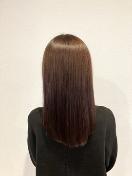 リバティ 登戸(Liberty) セミロング×ピンクベージュ