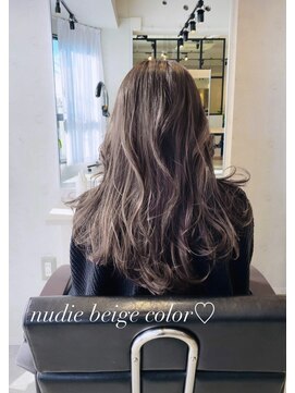 アン たまプラーザ(un) ヌーディーベージュ【髪質改善オージュア認定サロン】